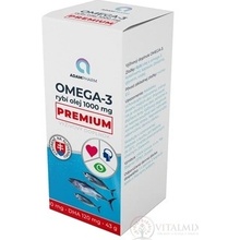 ADAMPharm OMEGA-3 rybí olej 1000 mg Premium 60 kapslí