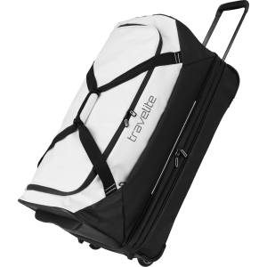 Travelite Basics Wheeled Duffle exp. Black/white