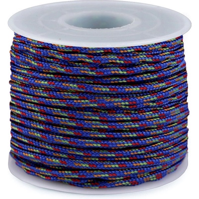 Prima-obchod Padáková / oděvní šňůra Ø2,5 mm, barva 4 modrá multikolor