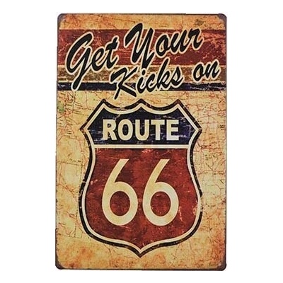 Ceduľa Route 66 - Get Your Kick on