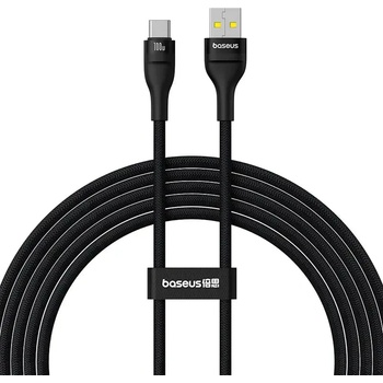 Baseus Кабел Baseus Flash 2, USB-A / USB-C, 100W, 2m, черен (P10311804111-01)