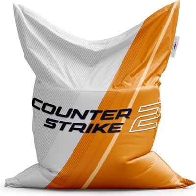 Sablio Sedací vak Classic Counter Strike 2 Oranžová 200x140 cm
