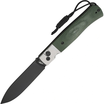 CJRB Glacier Green,Stone Washed Steel+Micarta J1961-BMGN
