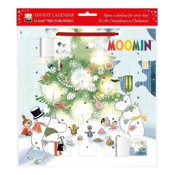 Flame Tree Publishing Moomin: Christmas Comes to Moominvalley Advent Calendar (with Stickers)