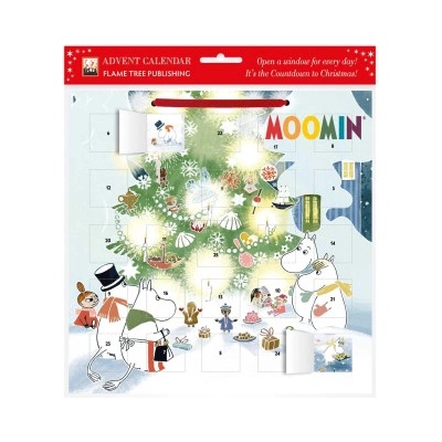 Flame Tree Publishing Moomin: Christmas Comes to Moominvalley Advent Calendar (with Stickers)