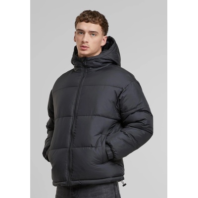 Urban Classics Суичър Basic Puffer Jacket With Hood black XXLUB-TB7257-00007 - Тъмносив, размер XL