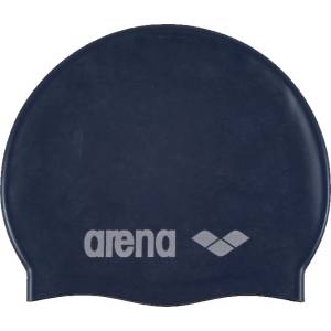 Arena Детска шапка за плуване Arena Kid's Classic Silicone Swim cap - Denim / Silver - размер One Size (581-0114-0411)