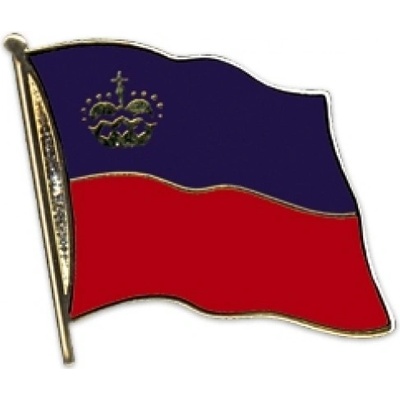 Odznak (pins) 20mm vlajka Lichtenštajnsko - farebný