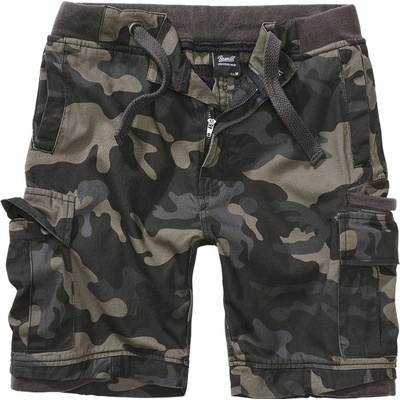 Brandit pánske cargo šortky PACKHAM vintage dark camo