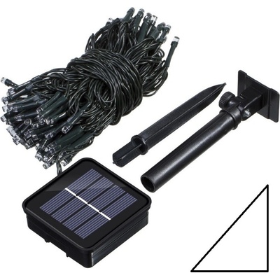 SOLAR 100 12 Solární světelný řetěz čistá bílá 100LED 12 Metrů