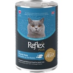 Lider Pet Food Консерва с Пъстърва и Риба тон за израснали котки - хапки в желе 400гр