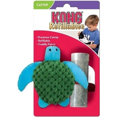 KONG Refillables костенурка - играчка за котка с кетнип