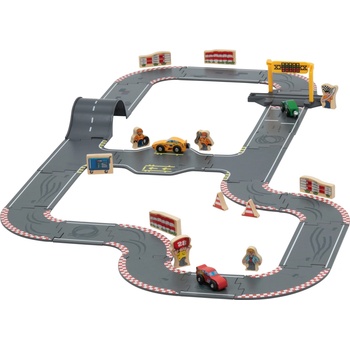 Lupilu Dřevěná stavebnice Město Závodní dráha