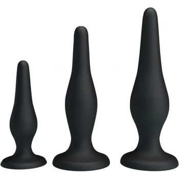 Pretty Love Комплект 3 бр. анални разширители от силикон Beginner's Mini Anal Kit