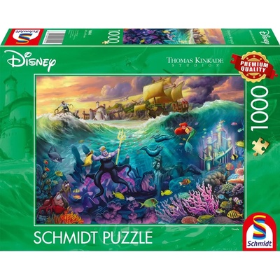 Schmidt Spiele Пъзел Schmidt от 1000 части - Малката русалка, Урсула (58041)