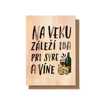 Na veku záleží iba pri syre a víne