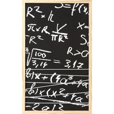 Obraz v rámu MATH1 černý / bílý