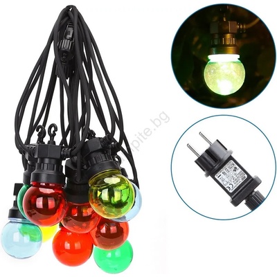 Aigostar - LED Екстериорни декоративни лампички 10xLED/8м IP44 топло бели (AI0094)