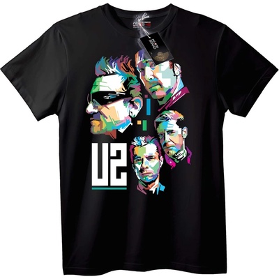 NOONEBRAND Тениска U2 Поп Арт - L, White