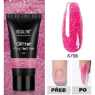 Rosalind GLITTER POLY GEL RE06-A766 30 ml