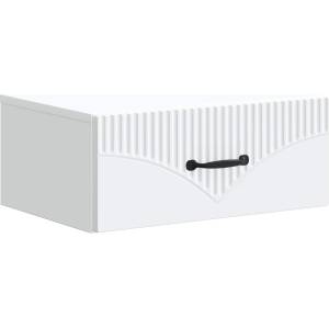 vidaXL Спален шкаф с монтаж на стена с чекмедже Бяло 49 x 34, 5 x 20 см (898955)