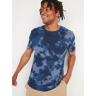 Old Navy pánské batikované tričko s krátkým rukávem modrá