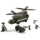 Stavebnice Sluban Sluban B6600 Army Přepravní vrtulník 370 ks