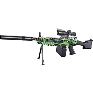 Sunny Blaster M249, картечница за водни гел топчета с аксесоари, зелена (M249-green)