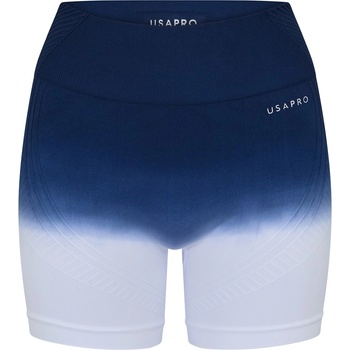 Image 1 of USA Pro Дамски къси панталони USA Pro USAPro Seamless 5 Ombre Shorts Womens - Navy/White