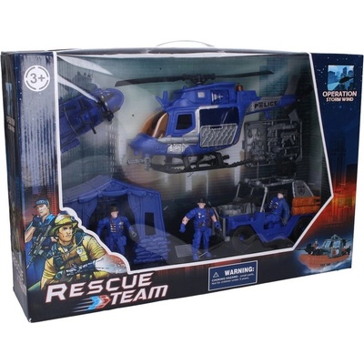Wiky Policejní set s mi vrtulník 33 cm