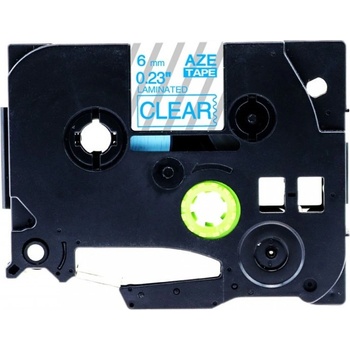 Pro Brother Съвместима лента с Brother TZ-113 / TZe-113, 6mm x 8m, син шрифт / прозрачен субстрат (TZE113)