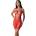 Къса рокля с отвор в областта на гърдите - BS096 Red S/M/L (PASSION054)