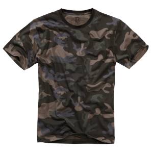 Brandit Мъжка изчистена тениска в тъмен камуфлаж BranditMODEL580 SALE - , размер 6XL