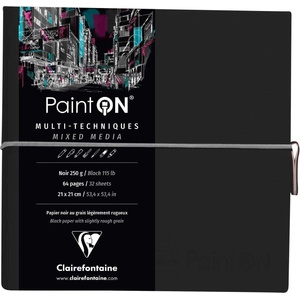 Clairefontaine Paint'On Скицник 32 19 x 19 cm 250 g Black (975439C)