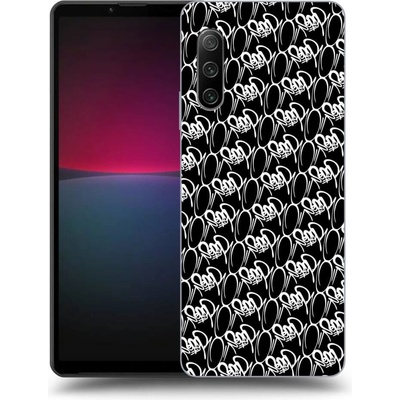 Púzdro Picasee silikónové Sony Xperia 10 IV 5G - Separ - White On Black 2 čierne