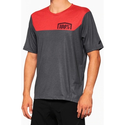 100% AIRMATIC pánsky charcoal racer red