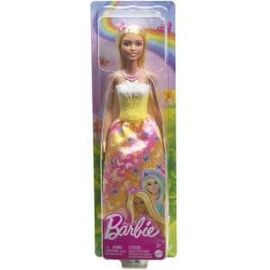 Mattel Barbie: Вълшебна принцеса кукла - златисто жълта (HRR09)