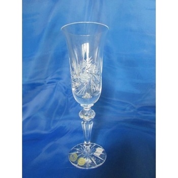 Bohemia Crystal Skleničky na šampaňské flétna Laura 26008/Větrník 6ks150 ml