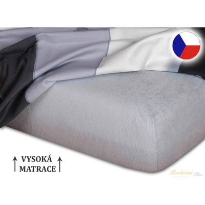 Dadka Froté prostěradlo šedé 180x200x25