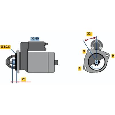 BOSCH STARTER 0 986 017 010