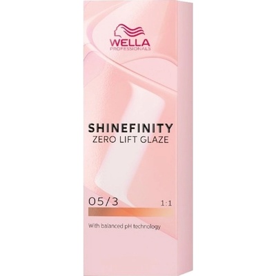 Wella Shinefinity Zero Lift Glaze 60 ml боя без амоняк 05/3 Honey Chocolate