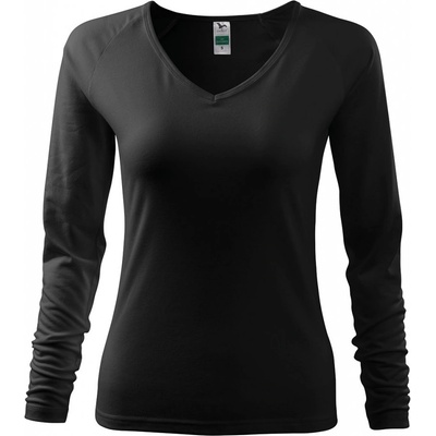 MALFINI Malfini elegance 127 / Дамска тениска с дълъг ръкав - черна m (1270114)