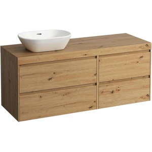 Laufen Lani - Шкафче за умивалник, 58x137x49 см, 4 чекмеджета, отвор отляво, дъб H4065821122671 (H4065821122671)