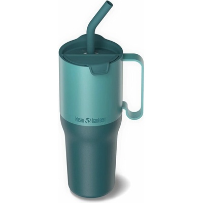 Klean Kanteen Rise Tumbler 1000 ml Flip Straw Lid Brittany Blue
