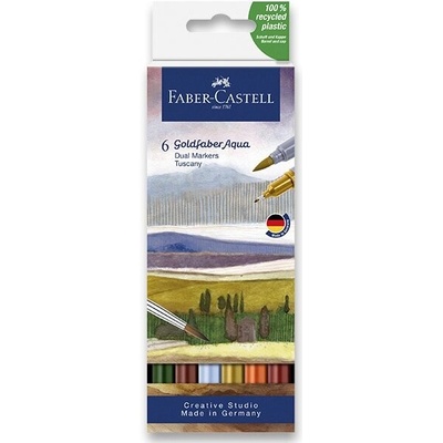 Faber-Castell 164521 Goldfaber Aqua Dual Marker 6 ks Tuscany