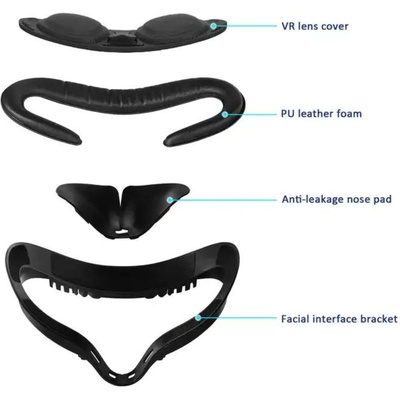 Vortex Virtual Reality Комплект подложки за лице 4в1 за Meta Quest 2 (VVR.WNN1.OQ2.2021)