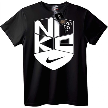 NOONEBRAND Тениска Nike Just Do It - Геометрична - S, Black