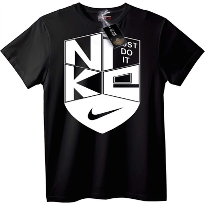 NOONEBRAND Тениска Nike Just Do It - Геометрична - S, Black