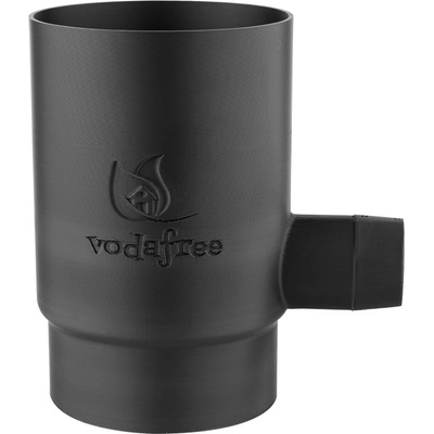 Vodafree Sběrač dešťové vody s filtrem Gustav 100 mm černý