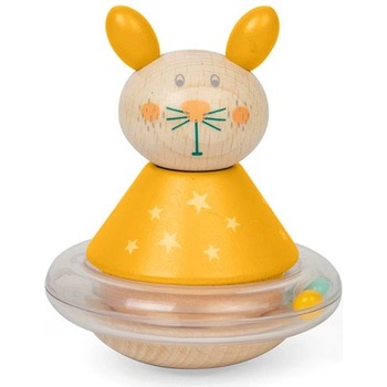 Bigjigs Toys Дървена играчка Bigjigs - Roly-Poly, зайче (36083)